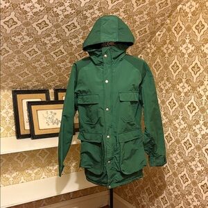 L.L. Bean Baxter State Parka in Green and Black